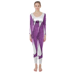 Mackerel - Magenta Long Sleeve Catsuit