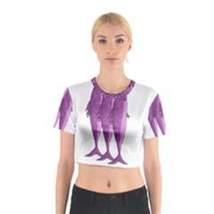 Mackerel - Magenta Cotton Crop Top