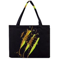 Yellow Fish Mini Tote Bag by Valentinaart