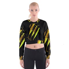 Yellow Fish Women s Cropped Sweatshirt