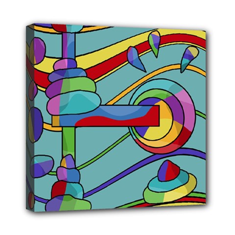 Abstract Machine Mini Canvas 8  X 8 