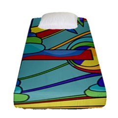 Abstract Machine Fitted Sheet (single Size)