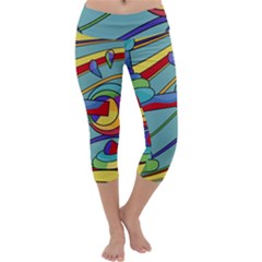 Abstract Machine Capri Yoga Leggings