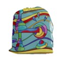 Abstract machine Drawstring Pouches (XXL) View1