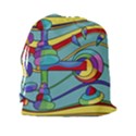 Abstract machine Drawstring Pouches (XXL) View2