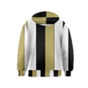 Black Brown Gold White Stripes Elegant Festive Stripe Pattern Kids  Pullover Hoodie View2