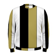 Black Brown Gold White Stripes Elegant Festive Stripe Pattern Men s Sweatshirt by yoursparklingshop