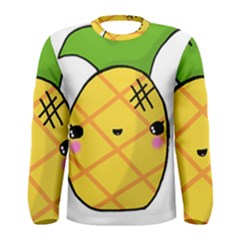 Kawaii Pineapple Men s Long Sleeve Tee by CuteKawaii1982