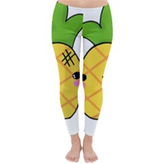 Kawaii Pineapple Classic Winter Leggings by CuteKawaii1982