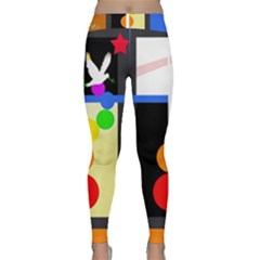 Anarchy  Classic Yoga Leggings by Valentinaart