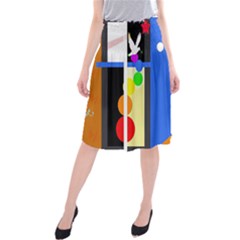 Anarchy  Midi Beach Skirt by Valentinaart