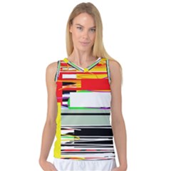 Lines And Squares  Women s Basketball Tank Top