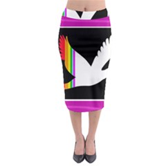 Bird Midi Pencil Skirt