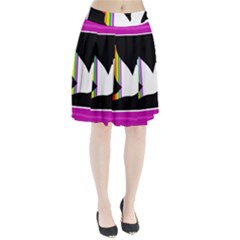 Bird Pleated Skirt