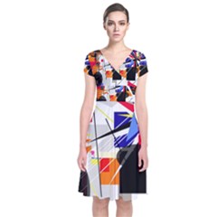 Champion Short Sleeve Front Wrap Dress by Valentinaart