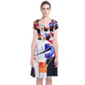 Champion Short Sleeve Front Wrap Dress View1