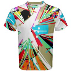 Colorful Big Bang Men s Cotton Tee by Valentinaart