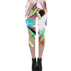 Colorful Big Bang Capri Leggings 