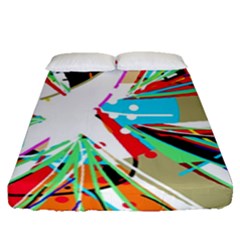 Colorful Big Bang Fitted Sheet (queen Size)