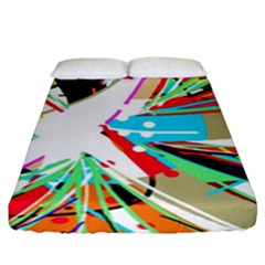 Colorful Big Bang Fitted Sheet (king Size)