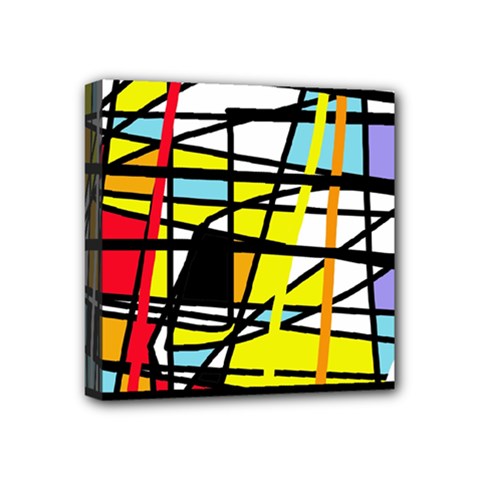 Casual Abstraction Mini Canvas 4  X 4  by Valentinaart