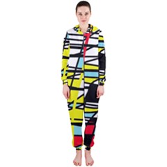 Casual Abstraction Hooded Jumpsuit (ladies) 