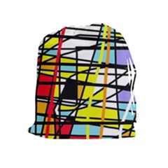 Casual Abstraction Drawstring Pouches (extra Large)