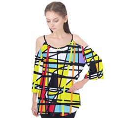 Casual Abstraction Flutter Tees