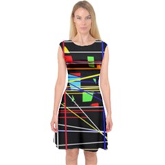 No Limit Capsleeve Midi Dress