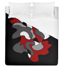 Creative Spot - Red Duvet Cover (queen Size) by Valentinaart