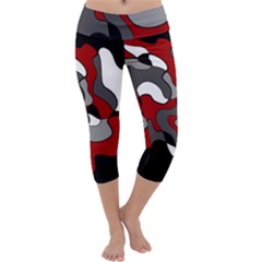 Creative Spot - Red Capri Yoga Leggings