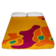 Colorful Creativity Fitted Sheet (queen Size)