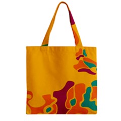 Colorful Creativity Zipper Grocery Tote Bag by Valentinaart