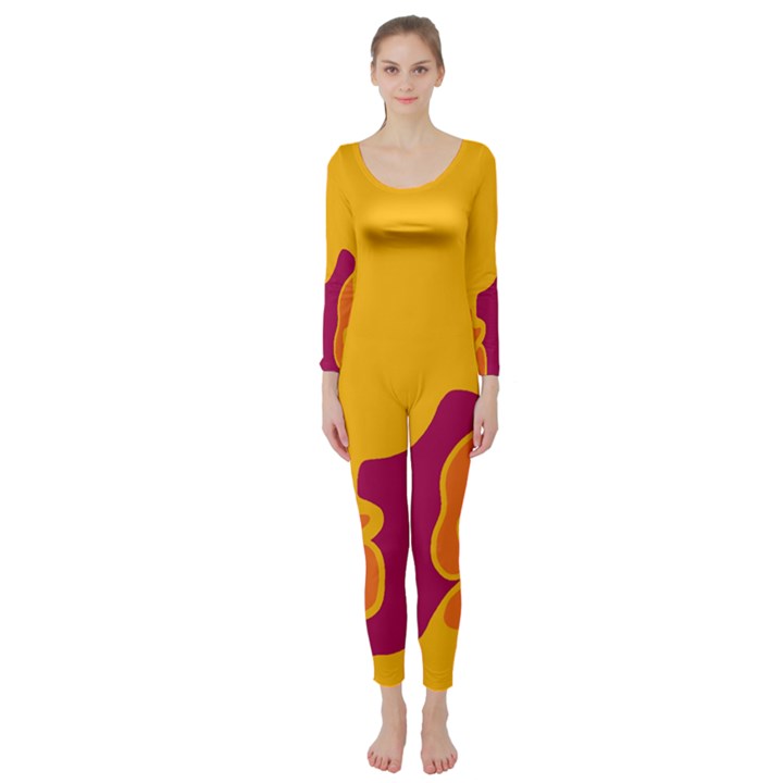 Colorful creativity Long Sleeve Catsuit