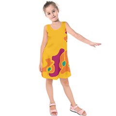 Colorful Creativity Kids  Sleeveless Dress