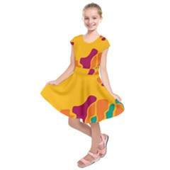 Colorful Creativity Kids  Short Sleeve Dress