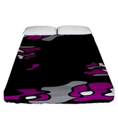 Magenta Creativity  Fitted Sheet (california King Size)