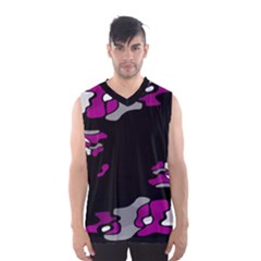 Magenta Creativity  Men s Basketball Tank Top by Valentinaart