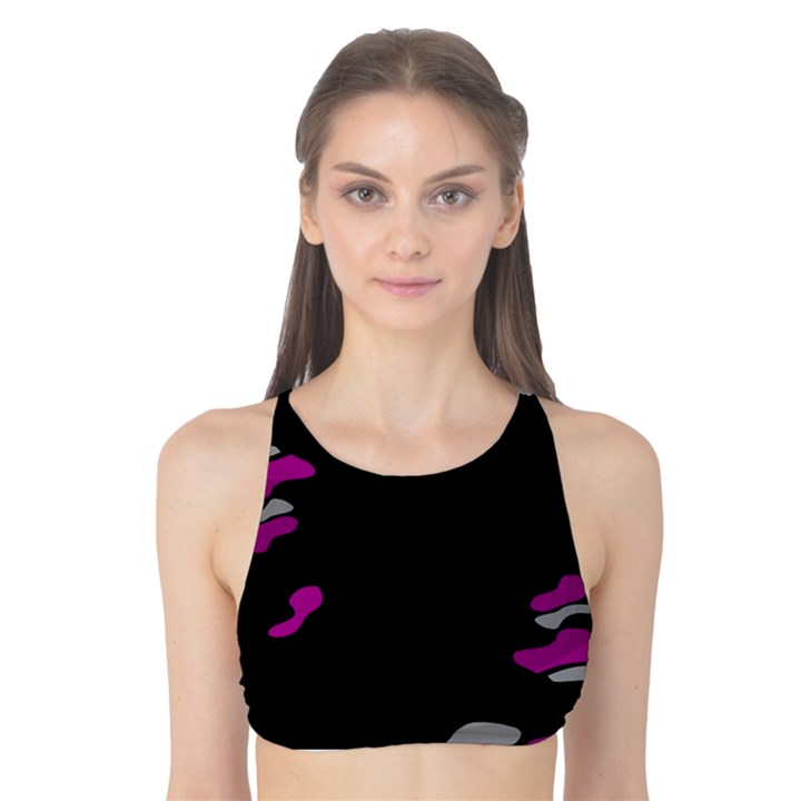 Magenta creativity  Tank Bikini Top