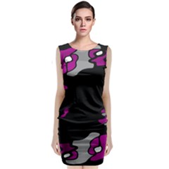 Magenta Creativity  Classic Sleeveless Midi Dress