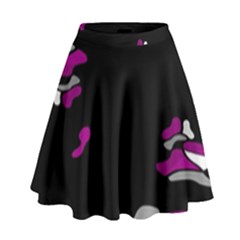 Magenta Creativity  High Waist Skirt by Valentinaart