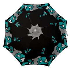 Cyan Creativity Straight Umbrellas by Valentinaart