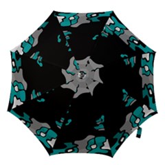 Cyan Creativity Hook Handle Umbrellas (medium) by Valentinaart