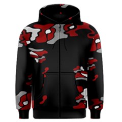 Red Creativity Men s Zipper Hoodie