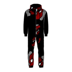 Red Creativity Hooded Jumpsuit (kids) by Valentinaart