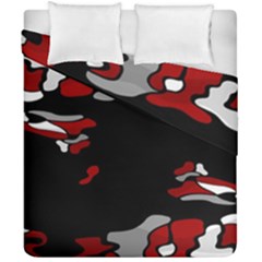 Red Creativity Duvet Cover Double Side (california King Size)