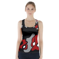 Red Creativity 2 Racer Back Sports Top