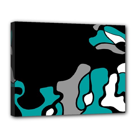 Cyan Creativity 2 Canvas 14  X 11 