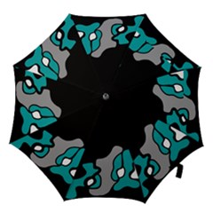 Cyan Creativity 2 Hook Handle Umbrellas (medium) by Valentinaart