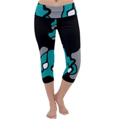 Cyan Creativity 2 Capri Yoga Leggings